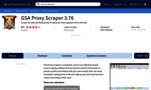 Gsa-proxy-scraper.software.informer.com thumbnail