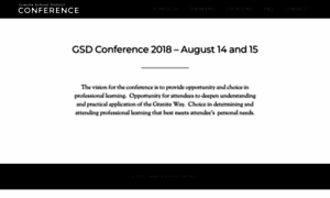 Gsdconference.org thumbnail