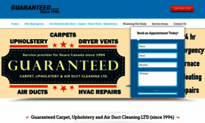 Guaranteedcarpetupholsteryandairductcleaning.ca thumbnail