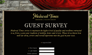 Guestsurvey.medievaltimes.com thumbnail