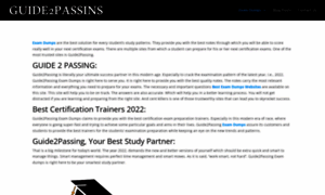 Guide2passing.com thumbnail