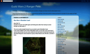 Guildwars2rangerpets.blogspot.com thumbnail