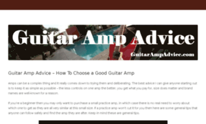 Guitarampadvice.com thumbnail