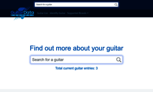 Guitardataproject.org thumbnail
