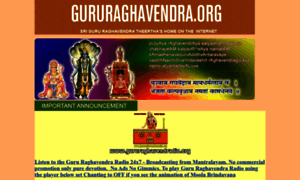 Gururaghavendra1.org thumbnail