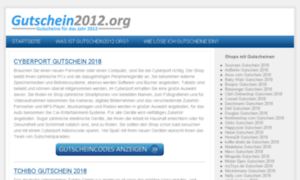 Gutschein2012.org thumbnail