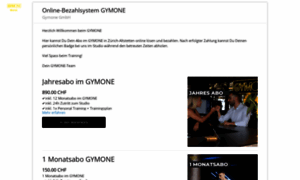 Gymone.payrexx.com thumbnail