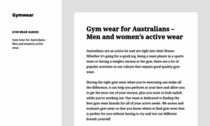 Gymwear.com.au thumbnail