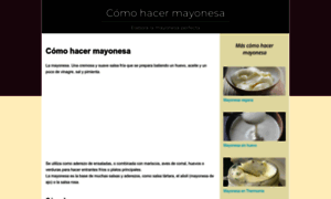 Hacermayonesa.com thumbnail