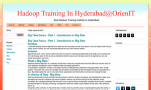 Hadooptrainingsinhyderabad.blogspot.in thumbnail