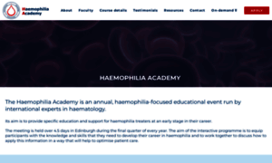 Haemophiliaacademy.com thumbnail