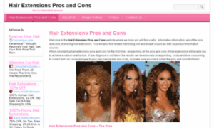 Hairextensionsprosandcons.net thumbnail