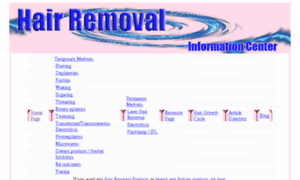 Hairremovalinformationcenter.com thumbnail