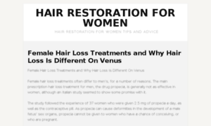 Hairrestorationforwomenadvice.com thumbnail