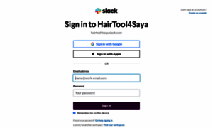 Hairtool4saya.slack.com thumbnail