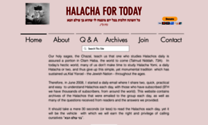 Halachafortoday.com thumbnail