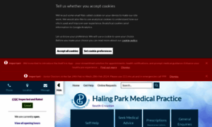 Halingparkmedicalpractice.nhs.uk thumbnail