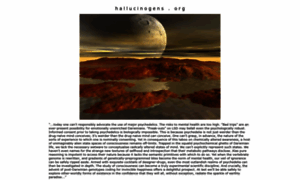 Hallucinogens.org thumbnail