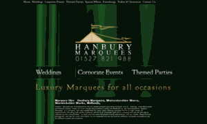 Hanburymarquees.co.uk thumbnail