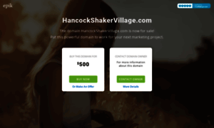 Hancockshakervillage.com thumbnail