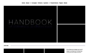 Handbookofsoftwarearchitecture.com thumbnail