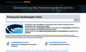 Handelsregisterauszug-kostenlos.de thumbnail