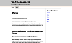 Handymanlicenses.com thumbnail