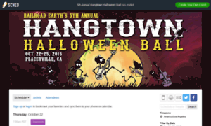 Hangtownhalloweenball2015.sched.org thumbnail