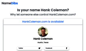 Hankcoleman.com thumbnail