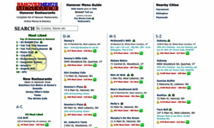 Hanovermenus.com thumbnail