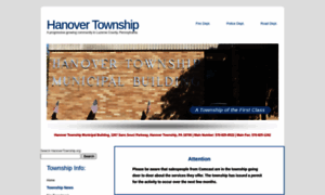 Hanovertownship.org thumbnail