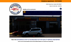 Hansensautoservice.com thumbnail