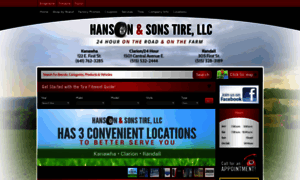 Hansontire.net thumbnail