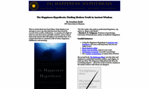 Happinesshypothesis.com thumbnail