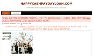 Happycashpaydayloan.com thumbnail