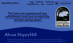 Happyhillspringwater.com thumbnail