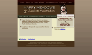 Happymeadowsmalamutes.com thumbnail