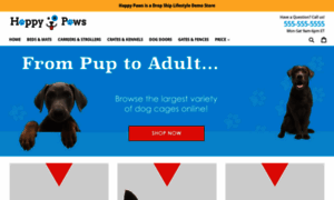 Happypawsdogstore.com thumbnail