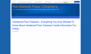 Hard-wood-floor-cleaners.com thumbnail