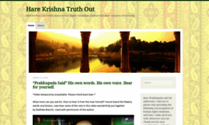 Harekrishnatruthout.wordpress.com thumbnail