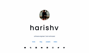 Harishv.me thumbnail