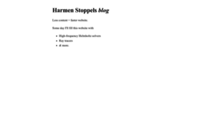 Harmenstoppels.nl thumbnail