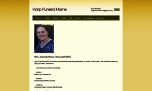 Harpfuneralhome.com thumbnail