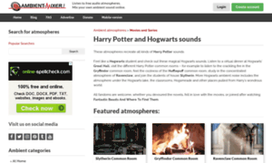 Harry-potter-sounds.ambient-mixer.com thumbnail