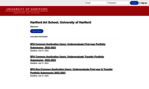 Hartfordartschool.slideroom.com thumbnail