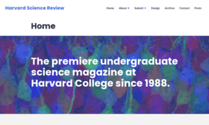 Harvardsciencereview.org thumbnail