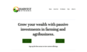 Harvestreturns.com thumbnail