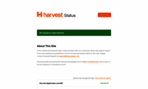 Harveststatus.com thumbnail