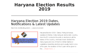 Haryanaelectionresults2019.in thumbnail