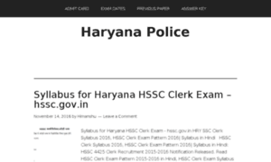 Haryanapolice.in thumbnail